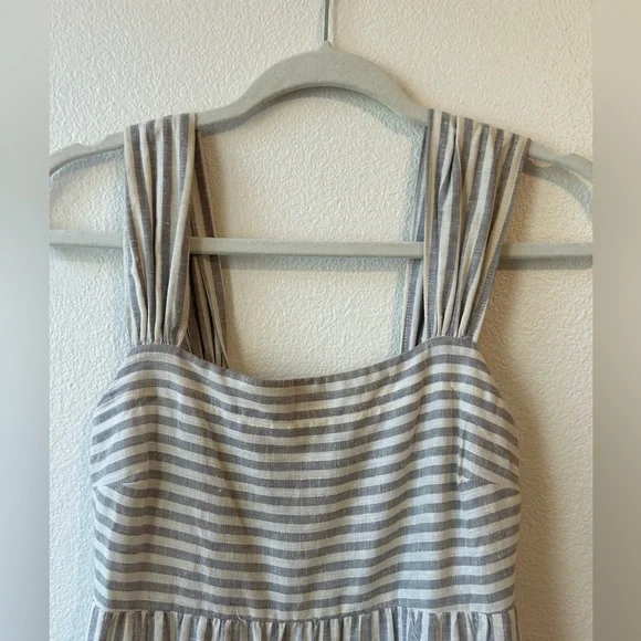 Madewell Black and White Ruffled Tiered Maxi Sundress - Picture 5 of 7